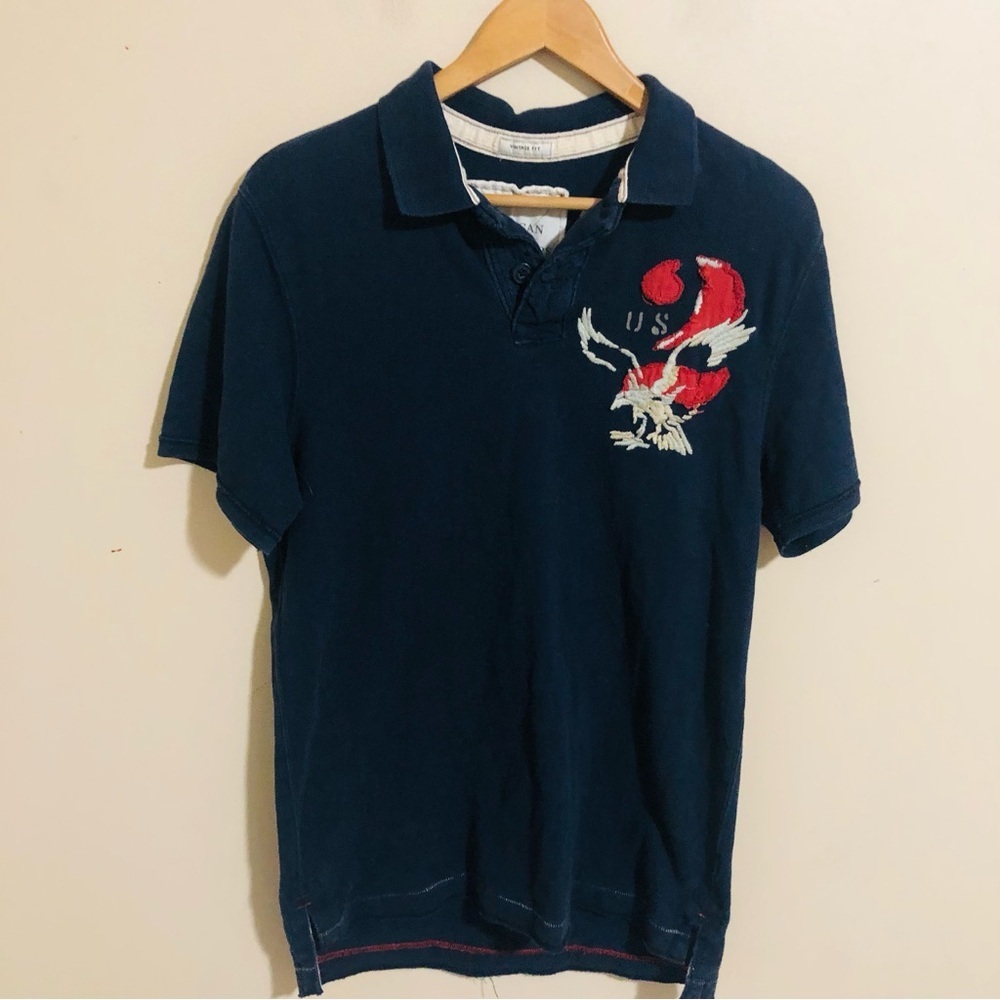 American Eagle Embroidered Polo Shirt